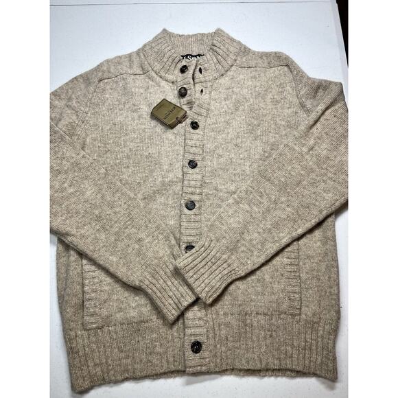 Filson Sweaters - Filson Womens Scottish Wool Natrual Button Down Cardigan Sweater NWT L